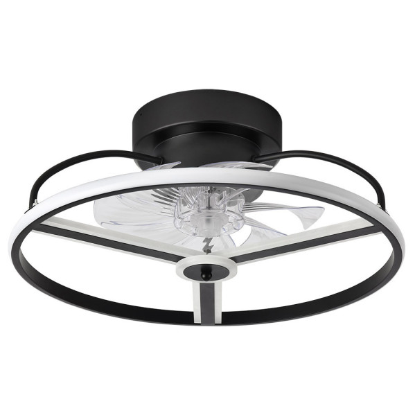 Ventilador Dc Anuska 60w Negro/oro 8 Aspas 6 Veloc. 70d 5100lm 3 Colores Remoto,memoria,reg.Intensidad,temporizador