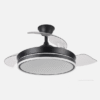 Ventilador Dc Bayomo Negro 72w 6120lm 91d 3asp.desplegables 3000-4000-6000k Remoto, Temporizador, Memoria