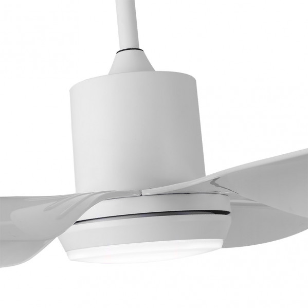 Ventilador Dc Otto 24w 2950lm Blanco 6 Aspas Blancas Reg.x167d 3000-4000-6000k 2tijas C/remoto, Memoria Y Temporizador