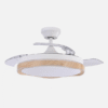 Ventilador Dc Blondi Blanco/haya 72w 3aspas 107d 7200lm 6vel 3000k,4500k,6000k, Remoto+temporizador+memoria