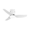 Ventilador Dc Borax 20w Blanco 3aspas 6vel 3000-4000 -6500k 2350lm Remoto, Memoria, Temporizador 27x101x101cm