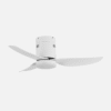 Ventilador Dc Borax 20w Blanco 3aspas 6vel 3000-4000 -6500k 2350lm Remoto, Memoria, Temporizador 27x101x101cm