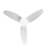 Ventilador Dc Borax 20w Blanco 3aspas 6vel 3000-4000 -6500k 2350lm Remoto, Memoria, Temporizador 27x101x101cm