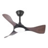 Ventilador Dc Caiman 36w 3600lm Negro/roble 89d 3aspas 6vel 3000-4500-6500k Remoto+reg.intensidad+memoroa+temporizador