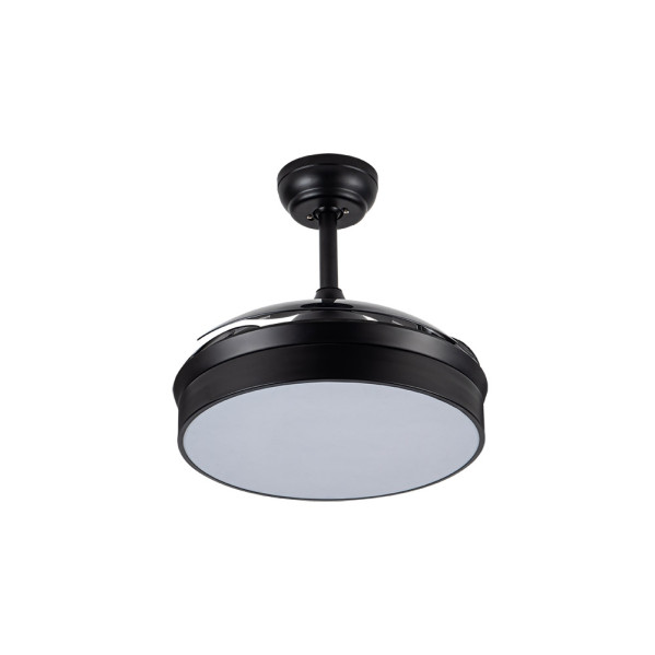Ventilador Dc Cala Negro 48w 4800lm 3asp.desp 91d 6 Velocidades 3000-4000-6000k Remoto+temporiza+memoria