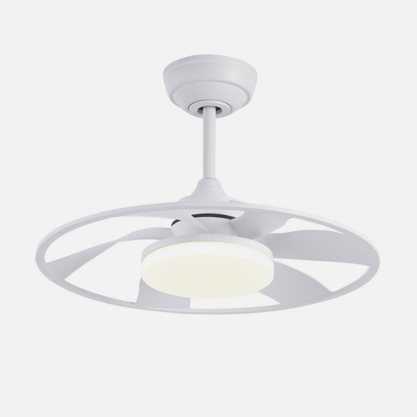 Ventilador Dc Celsius 26w Blanco 6 Aspas 55d 2950lm 3000-4000-6500k 6vel. Remoto, Memoria Y Temporizador