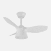 Ventilador Dc Cubico 36w 2680lm Blanco 3 Aspas 82d  3000k,4500k,6000k,remoto+tempor+memoria