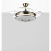 Ventilador Dc Dani 48w 4800lm Cuero 3aspa 6vel 91d 3000-4000-6000k Remoto+memoria+tempor 24