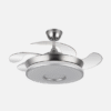 Ventilador Dc Dani 59w 6980lm Niquel 4aspas 6velocidades 91d 3000-4000-6000k Remot+reg.intensidad+memori+tempor