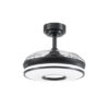 Ventilador Dc Dani 48w 4800lm Negro 3aspas 6velocidades 91d  3000-4000-6000k Remoto+memoria+temporizador