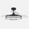 Ventilador Dc Dani 48w 4800lm Negro 3aspas 6velocidades 91d  3000-4000-6000k Remoto+memoria+temporizador