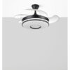 Ventilador Dc Dani 48w 4800lm Negro 3aspas 6velocidades 91d  3000-4000-6000k Remoto+memoria+temporizador
