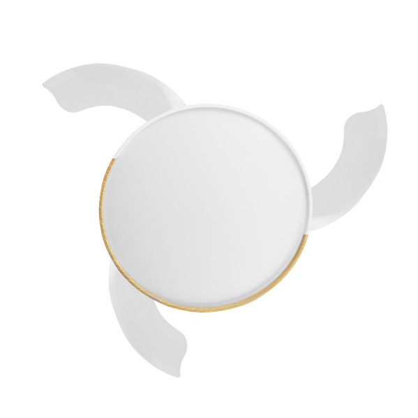Ventilador Dc Emperador 72w Blanco/haya 3aspas Desplegables 108d 7200lm 3000-4000-6000k Remoto+Reg.Intensidad+Memoria+Temporiz