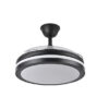 Ventilador Dc Esparta Plus 72w 6120lm Negro 107d 3aspas Desp.3000-4000-6000k Remoto+ Temporizador+ Memoria