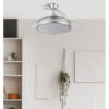 Ventilador Dc Esparta Plus 72w 6120lm Plata 107d 3aspas Desp.3000-4000-6000k Remoto+ Temporizador+ Memoria