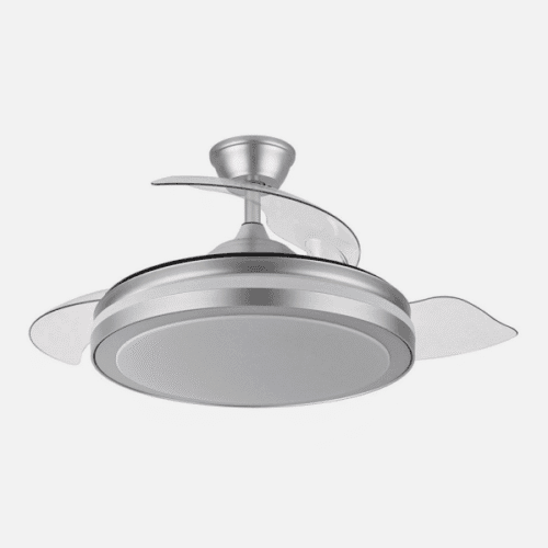 Ventilador Dc Esparta Plus 59w 6980lm Plata 107d 3aspas Desp.3000-4000-6000k Remoto+ Temporizador+ Memoria