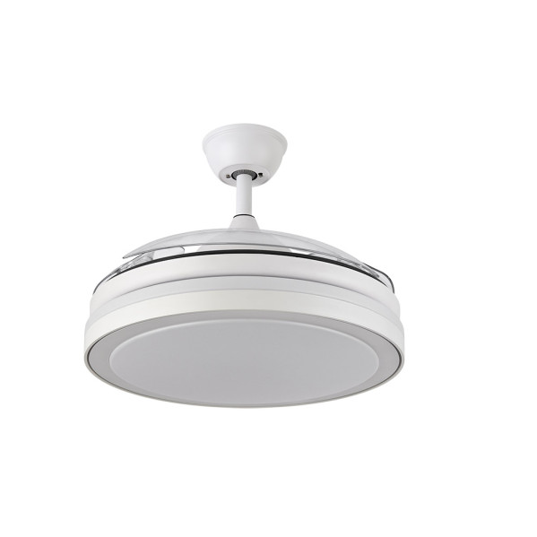 Ventilador Dc Esparta Plus 72w 6120lm Blanco 3 Aspas Desp. 107d 3 Colores C/Remoto+ Temporizador+ Memoria