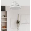 Ventilador Dc Esparta Plus 72w 6120lm Blanco 3 Aspas Desp. 107d 3 Colores C/Remoto+ Temporizador+ Memoria