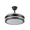 Ventilador Dc Esparta Negro  Mini 72w 6120lm 91d 3asp.d Esp.3000-4000-6000k Remoto+tempor+memori