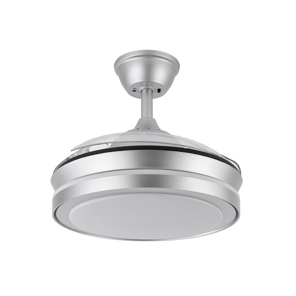 Ventilador Dc Esparta Mini Plata 72w 6120lm 91d 3asp.d Esp.3000-4000-6000k Remoto+tempor+memori