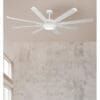 Ventilador Dc Grado 30w+15w Blanco 8 Aspas Aluminio 198d 6vel. 3 Colores 3250lm Remoto,memoria,temporizador