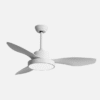 Ventilador Dc Hayate 24w 2650lm Blanco 3asp 6vel 97d 3000-4000-6000k Remoto,memoria Y Temporizador