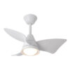 Ventilador Dc Jaguar 30w 3000lm Blanco 96d 3aspas 6vel 3000-4500-6500k Remoto+reg.intensidad+memoria+temporizador