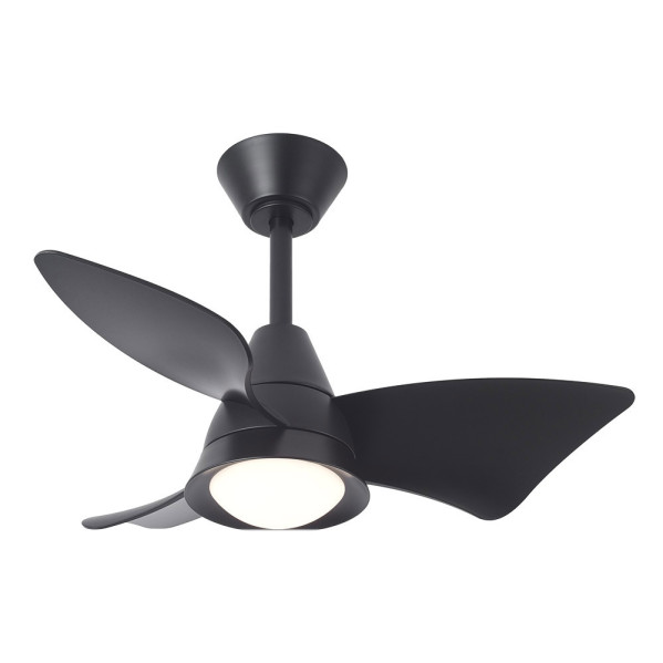 Ventilador Dc Jaguar 30w 3000lm Negro 96d 3aspas 6vel 3000-4500-6500k Remoto+reg.intensidad+memoria+temporizador