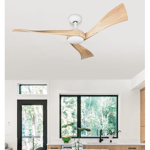 Ventilador Dc Janubi 22w Bla/haya 3asp.132d Reg.in 2350lm 3000-4000-6000k Remot+temp+mem 24