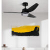 Ventilador Dc Jarama 20w Negro 3asp.6velocidades 3000-4000-6500k 2350lm Remoto,memoria,temperatura 112d