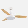 Ventilador Dc Kavala 48w Blanco 3aspas Haya 112d 6velocidades 4078lm 3000-4000-6000k Remoto+memoria+temporizador
