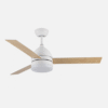 Ventilador Dc Legio 26w Blanco 3aspas Blanco/haya 107d 2950lm 3000-4000-6000k Remoto+memoria+temporizador