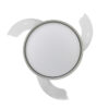 Ventilador Dc Mandarin  Plata 72w 3aspas 108d Reg.intensidad 7200lm 3000-4000-6500k Remoto+memoria+temporizador