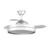 Ventilador Dc Mandarin  Plata 72w 3aspas 108d Reg.intensidad 7200lm 3000-4000-6500k Remoto+memoria+temporizador