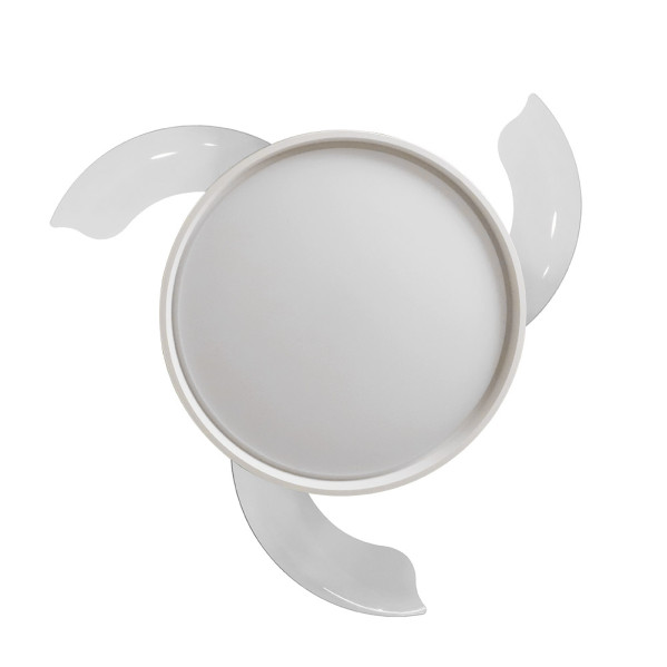 Ventilador Dc Mandarin Blanco 72w 3aspas 108d Reg.intensidad 7200lm 3000-4000-6500k Remoto+memoria+temporizador