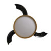 Ventilador Dc Mandarin Negro/oro 72w 3aspas 108d Reg.intensidad 7200lm 3000-4000-6500k Remoto+memoria+temporizador