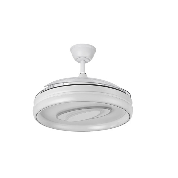 Ventilador Dc Maracana 57w Blanco 3asp.107d 5980lm 3000-4500-6500k Reg.intensidad+remoto+memoria+temporizador