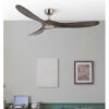 Ventilador Dc Marin Niquel 3 Aspas Roble Sin Luz 6 Velocidades Remoto Temporizador 152d 24
