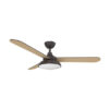 Ventilador Dc Umi 24w Marron 3 Aspas Rev. Marron/haya 132d 2950lm 3000-4000-6000k 2tijas C/remoto, Memoria Y Temporizador