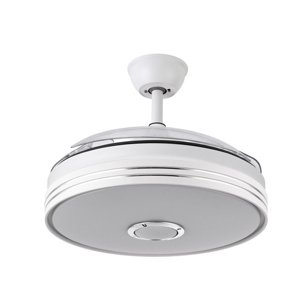 Ventilador Dc Matanuska 72w 6120lm Blanco Bluethooth 32/47x55/108d.3 Aspas Desp.6 Vel.3 Color.