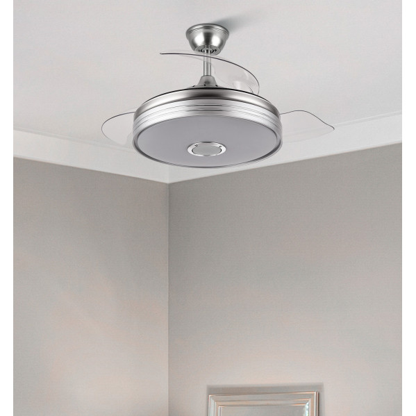 Ventilador Dc Matanuska 72w 6120lm Niq Bluethooth  32/47x55/108d.3 Aspas Desp.6 Vel.3 Color.