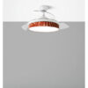 Ventilador Dc Moda 72w Blanco/hoja Caldera 108d 3aspas 7200lm 3000k,4000k,6000k Remoto+memoria+temporizador