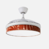 Ventilador Dc Moda 72w Blanco/hoja Caldera  91d 3aspas 7200lm 3000k, 4000k, 6000k Remoto+ Memoria+ Temporizador