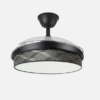 Ventilador Dc Moda 72w Negro/tetris Gris 108d 3aspas 7200lm 3000-4000-6000k Remoto+ Memoria+ Temporizador
