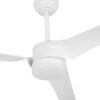 Ventilador Dc Montijo 24w Blanco 3aspas 6vel 132d 2424 Lm 3000-4000-6500k  Remoto+regulable Intensidad+temporizador+memoria