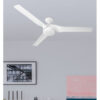 Ventilador Dc Montijo 24w Blanco 3aspas 6vel 132d 2424 Lm 3000-4000-6500k  Remoto+regulable Intensidad+temporizador+memoria