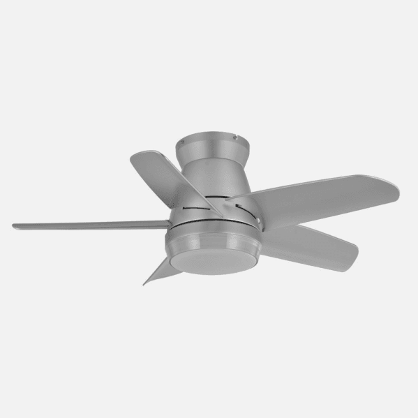 Ventilador Dc Neutron 24w 2400lm Plata 5 Aspas 91d  3000k,4500k,6000k, Remoto+temporizador+memoria