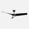 Ventilador Dc Niger 22w Negro 3aspas 132d 6vel. Regulable Intensidad 2180lm 3000k,4000k,6000k Remoto+temporizador+memoria