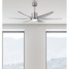 Ventilador Dc Otto 24w 2950lm Niquel 6 Aspas Plata Reg.x167d 3000-4000-6000k 2tijas C/remoto, Memoria y Temporizador