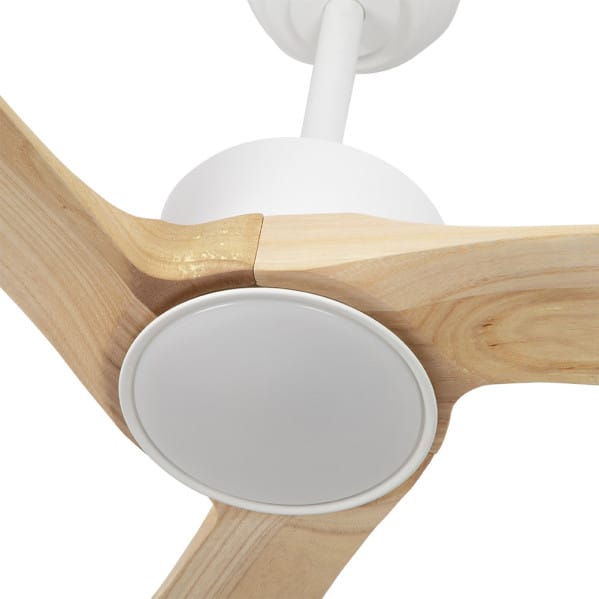 Ventilador Dc Orinoco 24w Blanco 3aspas Haya 107d 2424lm 3000k,4000k,6500k Remoto+regulable Intensidad+temperatura+memoria